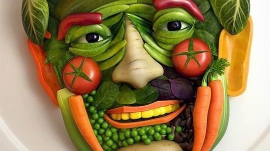 Vegetable Face Art