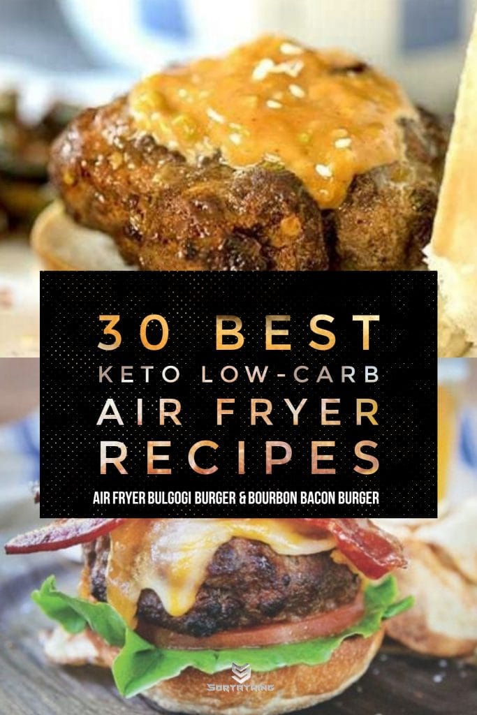 Air Fryer Bulgogi Burger & Bourbon Bacon Burger