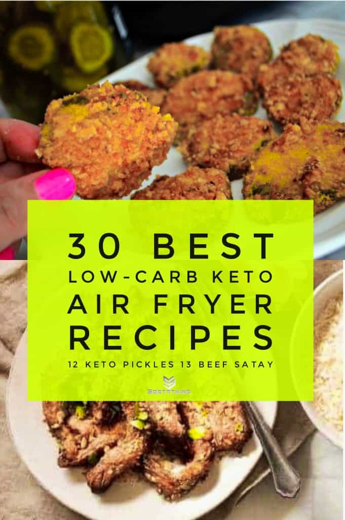 Air Fryer Keto Pickles & Beef Satay