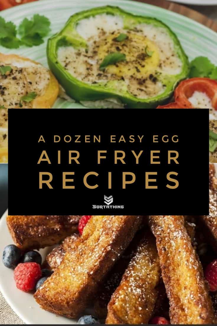 Eggs in Bell Pepper Rings and Air-Fried French Toast Soldiers