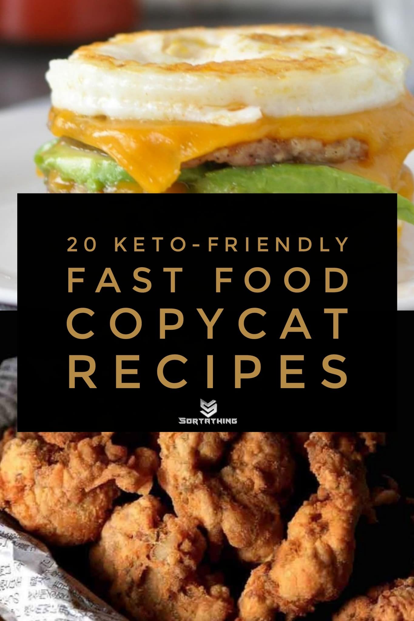 Keto Sausage McMuffin Breakfast Sandwich & Keto Fried Chicken
