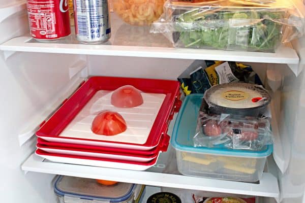 Food storage containers stack neatly Food storage containers stack neatly
