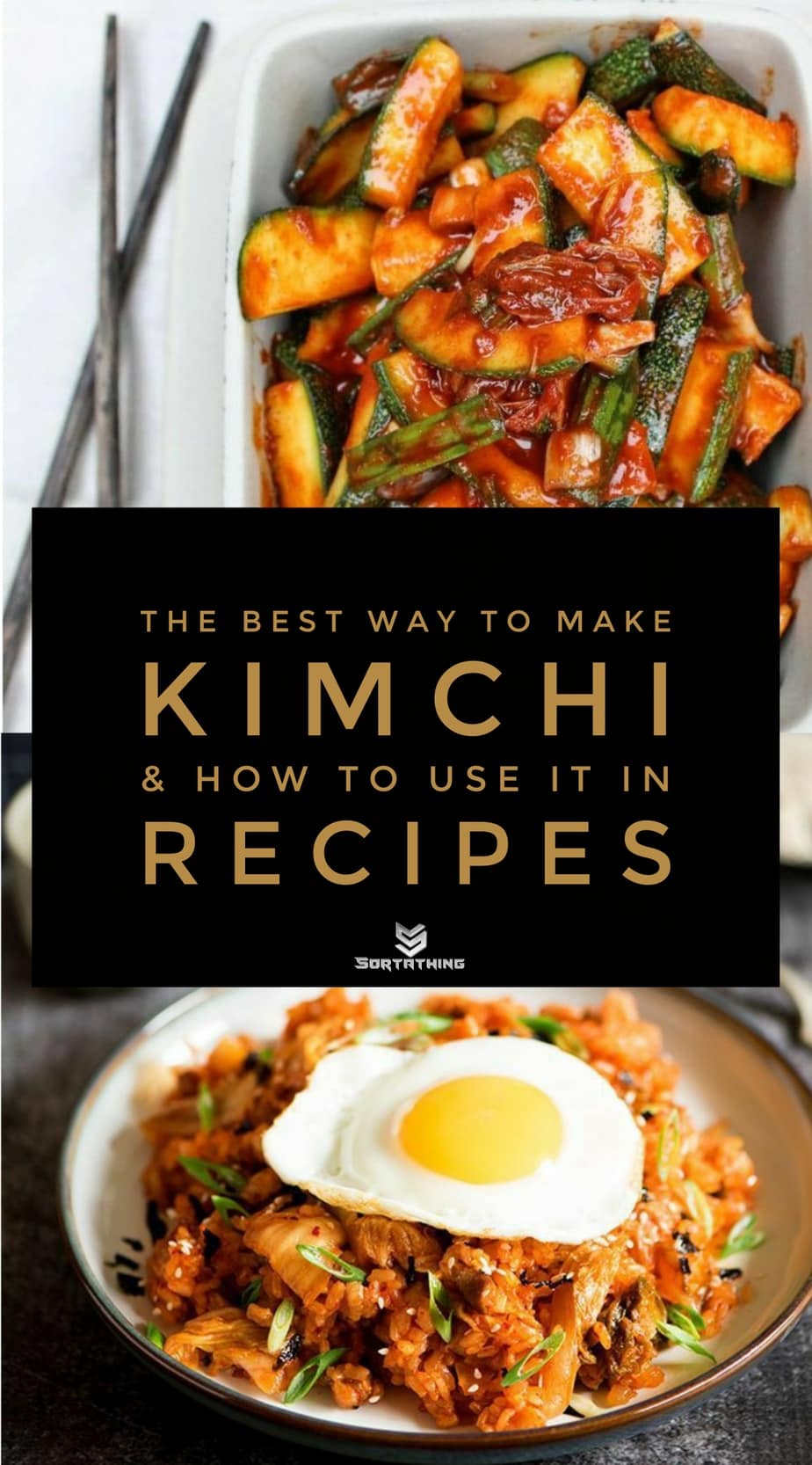 Zucchini Kimchi and Spicy Kimchi Pork Belly Fried Rice